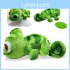 Cute Frog Plush Toy With Long Hair And Color-changing Features 16cm Size
