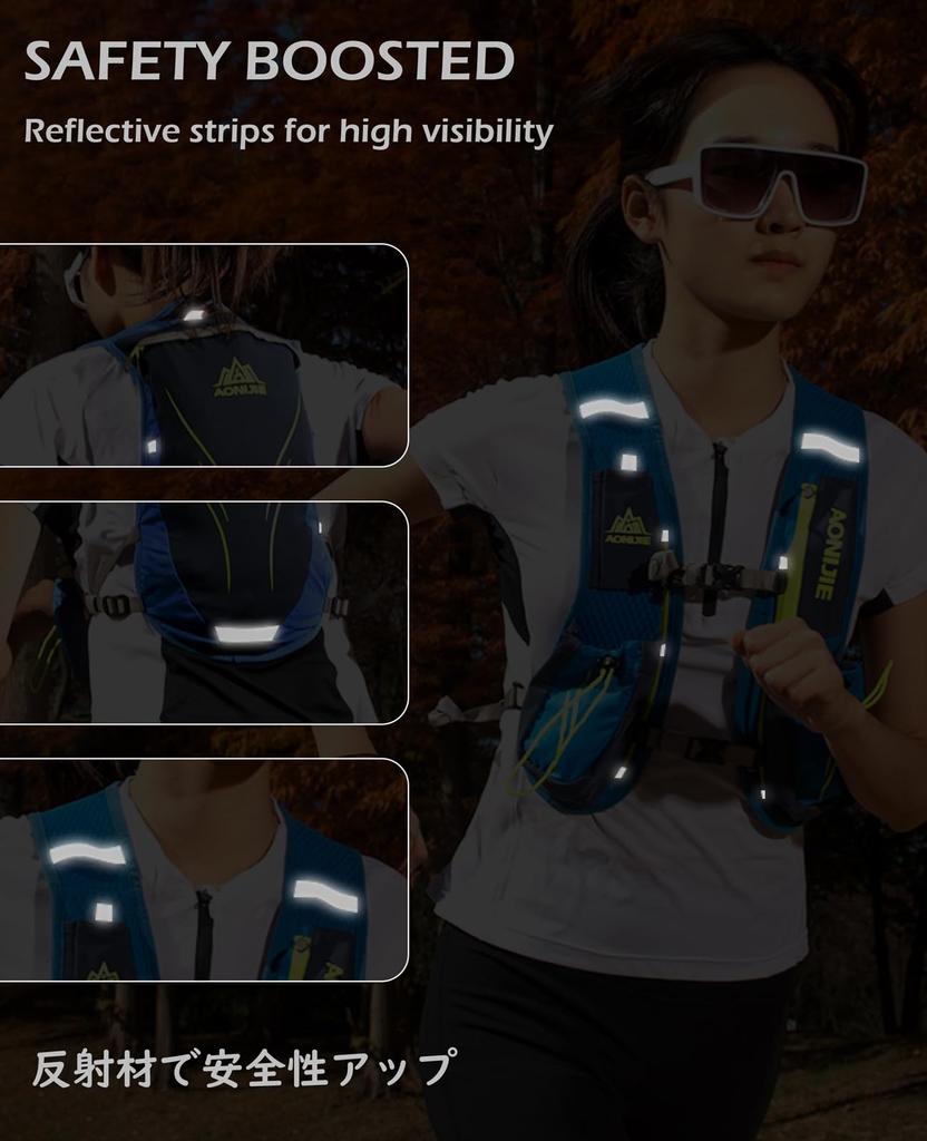 Сумка для бега TRIWONDER 5,5 л Рюкзак для марафона, рюкзак для питья, велосипедный рюкзак для скалолазания, бега трусцой, бега по пересечённой местности, велосипедный рюкзак (Серый - Мешок для воды 2 л