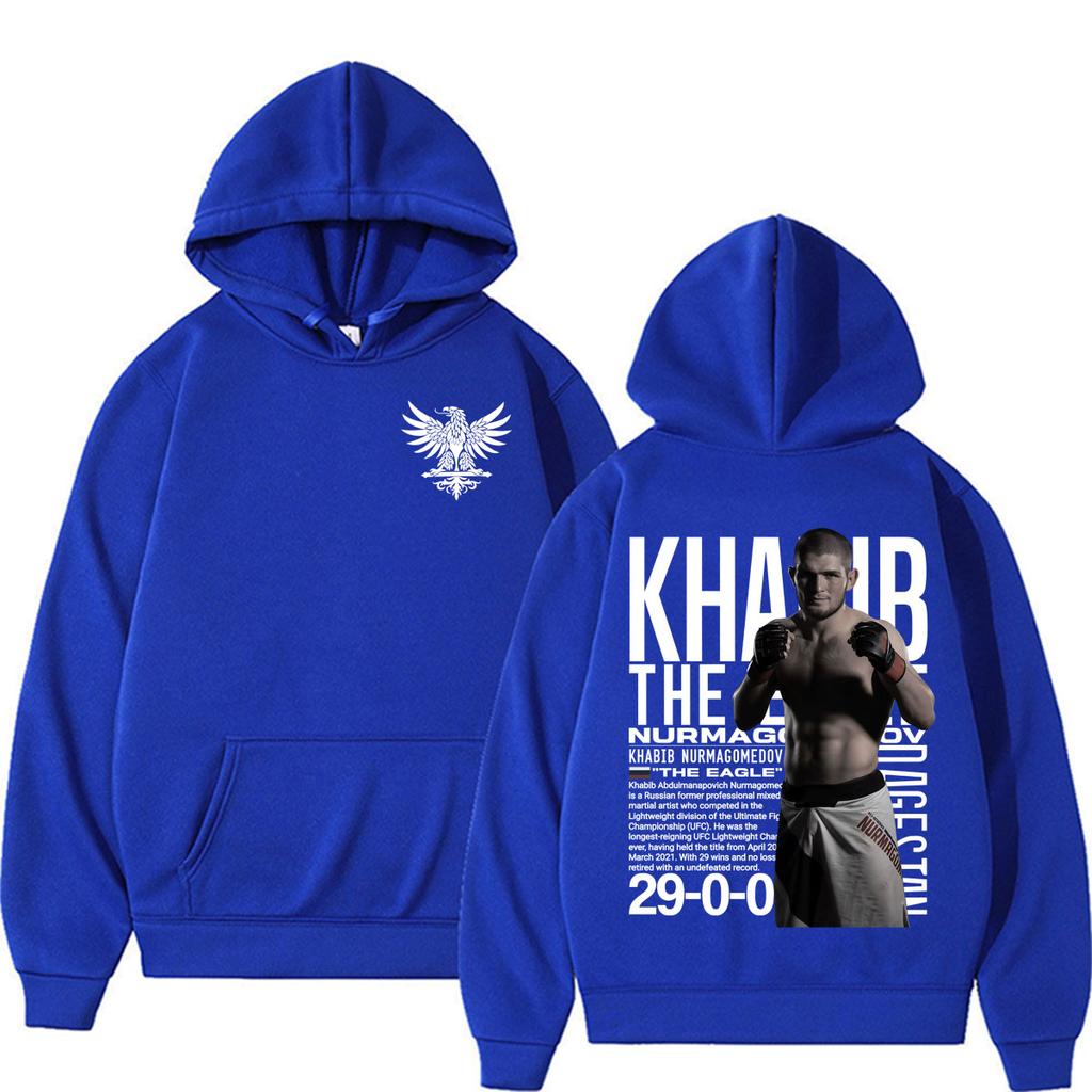 Ограниченная серия Худи Khabib Nurmagomedov The Eagle Мужская одежда Харадзюку Классические Худи с капюшоном и длинным рукавом