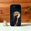 Savage Wolf Theme Phone Case For iPhone 17,16,15,14,13,12,11 Plus,Pro Max,XS,Soft Silicone Black Cover