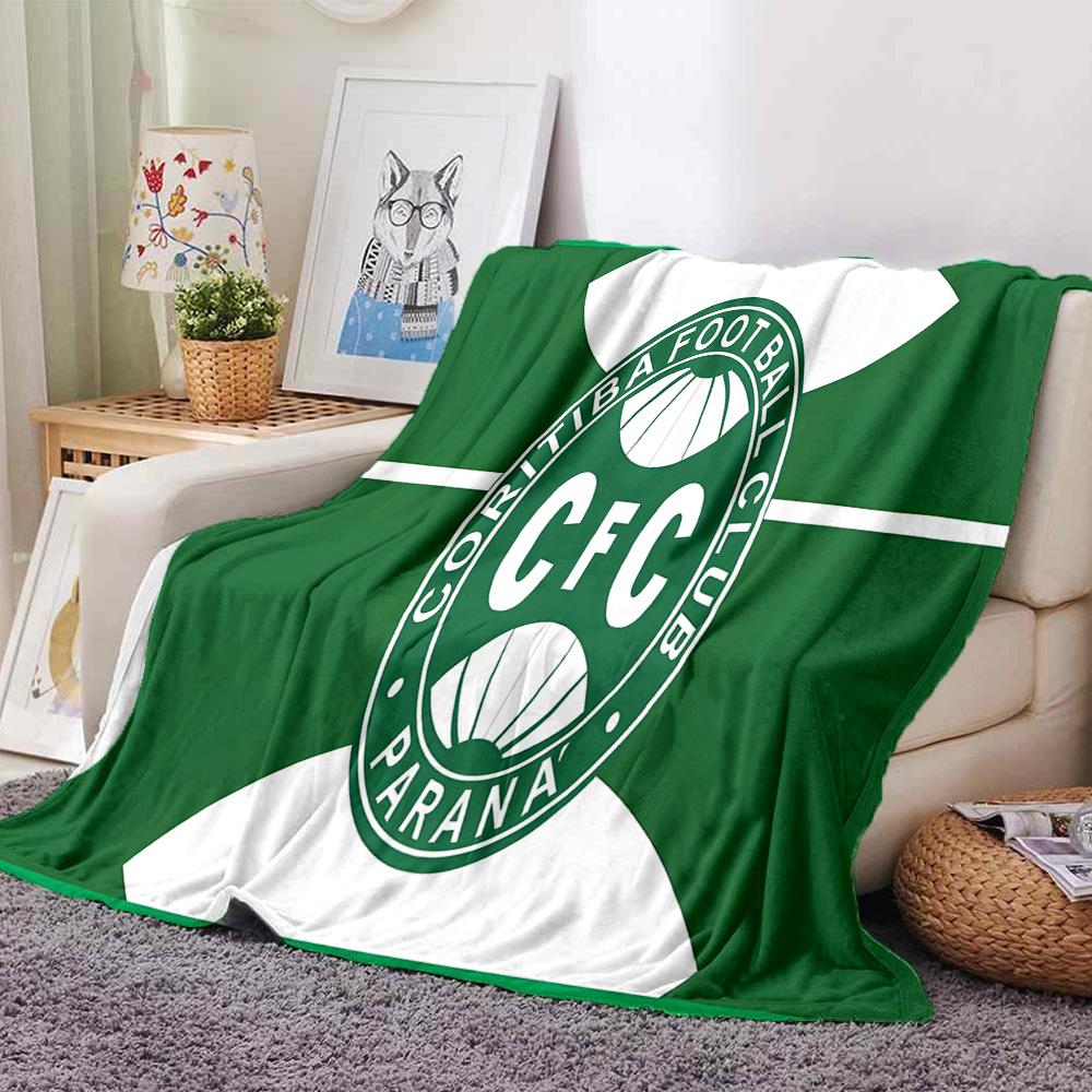 Coritiba Football Club Return Flannel Blanket, Soft Polyester, Modern Design, All-Season for Camping, Travel, Gifts for holidays or birthdays