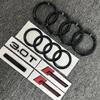 tt A7 4Ring logo ABS Black Car Hood Front Grill Rear Trunk Emblem A7 Sticker Quarrto 3.0T supercharged Emblem For A7 2012-2018