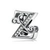 New 925 Sterling Silver 26 A -Z Floral Charm Beads Charm Bracelet Diy Women 'S Jewelry Accessory