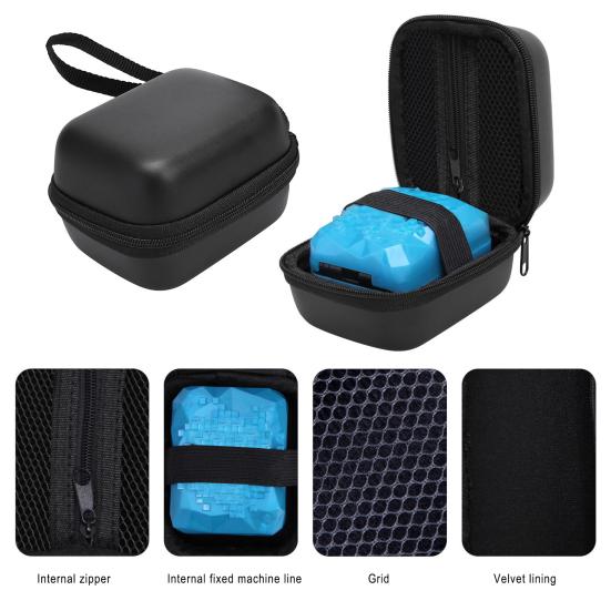 Жесткий чехол для переноски Портативный противоударный водонепроницаемый чехол Совместим с батареями Защитный бокс для хранения для виртуальных цифровых питомцев Bitzee для ежедневных прогулок