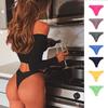 Сексуальные бесшовные стринги с низкой средней талией для фитнеса и спорта