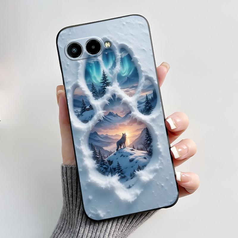 Case For TCL T-Mobile T Phone 3/ Revvl 8 Bumper Black Shockproof Soft Casing Fashion New Design Mighty Dragon Pattern Cover