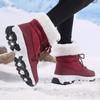 Женские высокие снегоступы Плюшевая теплая подкладка Походные кроссовки Нескользящая толстая подошва Зимние ботинки на щиколотку для улицы