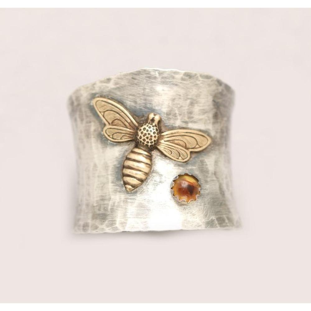 Vintage Carved Gold Dragonfly Ring for Women Exaggerated Bee Bird Magpie Statement Rings