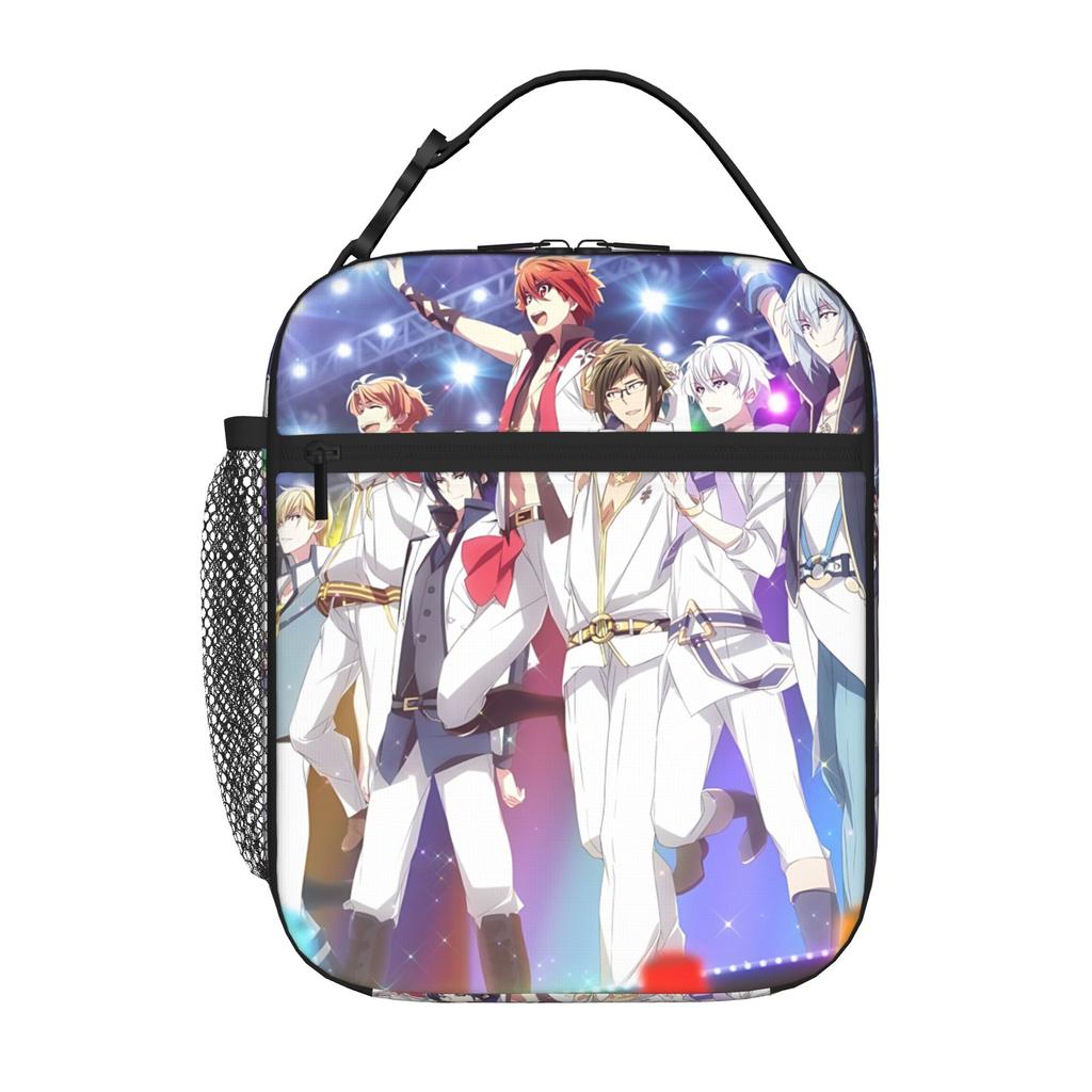 1 Piece Zipper Closure Colorful Storage Bag Pocket IDOLiSH7 School Lunch Food Box Reusable For Lunch Food Bag