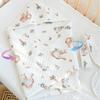 Мультяшное детское пеленальное одеяло Мягкое одеяло для новорожденных Пеленки для младенцев Одеяло на липучках для младенцев 0-6 месяцев