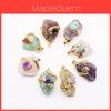 Crystal Pendant Necklace With Polished Multi Color Watercrystals For Fashion Accessories