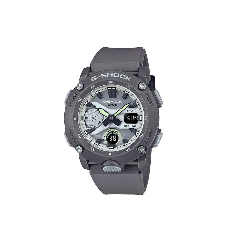 CASIO Unisex Liquid Crystal / Analog Dual Display Series Gray Watch GA-2000HD-8APR (Unisex) Japanese Korean Watches GA 2000HD 8APR