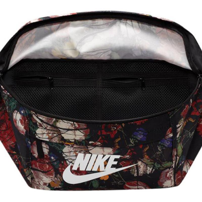 Nike Тканевая сумка кроссбоди, сумка-слинг, поясная сумка обычная мужская черная/разноцветная повседневная DZ2812-010
