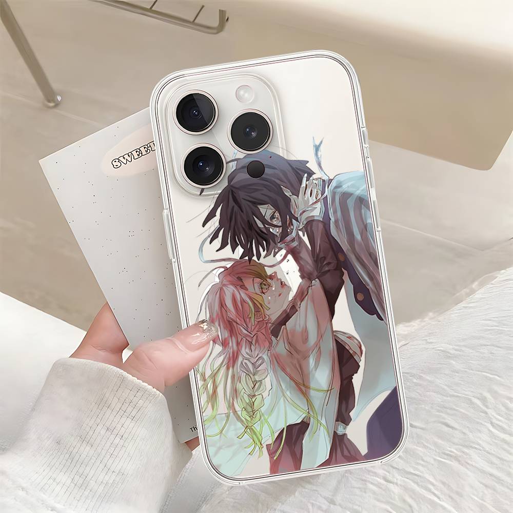 Чехол для телефона M-Mit-suris и O-Oba-nais Для Iphone17 16 15 11 13 14 Pro Max 7 8 Plus X Xr Xs Max Se2020 12mini Прозрачный Чехол