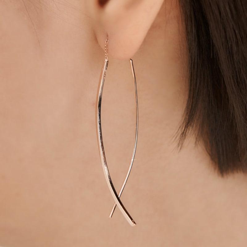 Серьги-подвески ELLE Jewelry Stick Drop Silver ELSPEE039