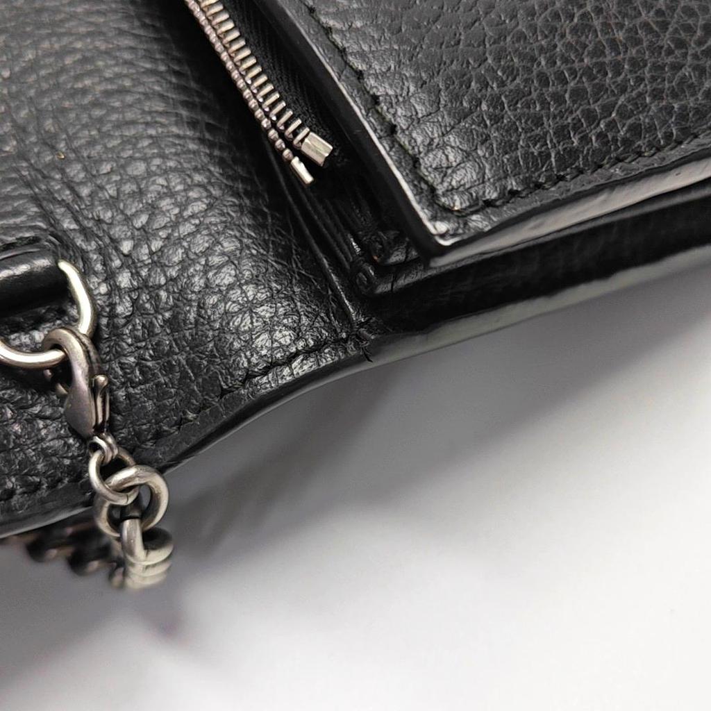[Pre-Owned] Dionysus Double Tiger Head Buckle Chain Wallet Crossbody Bag Leather Mini - Very Good #1M9WSHB