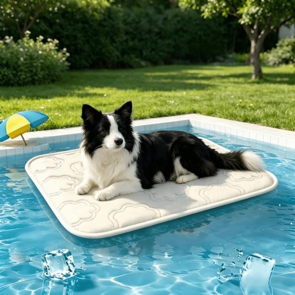 Folding Dog Cooling Mat Soft Dog Sofa Cushion Portable Pet Ice Pads Kennel
