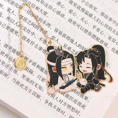 Школьные принадлежности Wangji Подарок студенту Металл Великий Магистр Демонической Пагинации Знак Mo Dao Zu Shi Закладки для книг Канцелярские принадлежности Закладка для книги