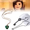 Cartoon Coraline Necklace Key Pendant Alloy Resin Material Children Gift Fans