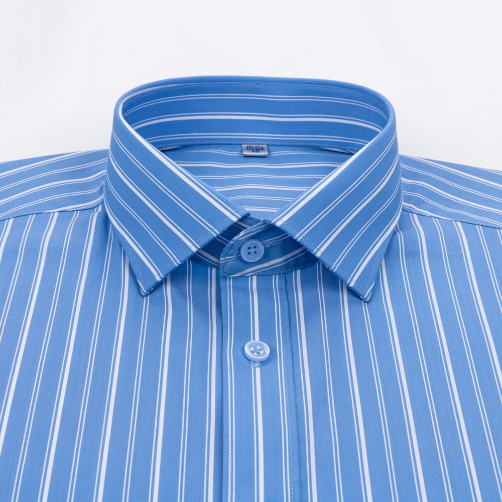 Men's Modal Striped Tuxedo Dress Shirt with Windsor Collar & French Cuff Includes Cufflinks, Elegant Professional Formal Wear