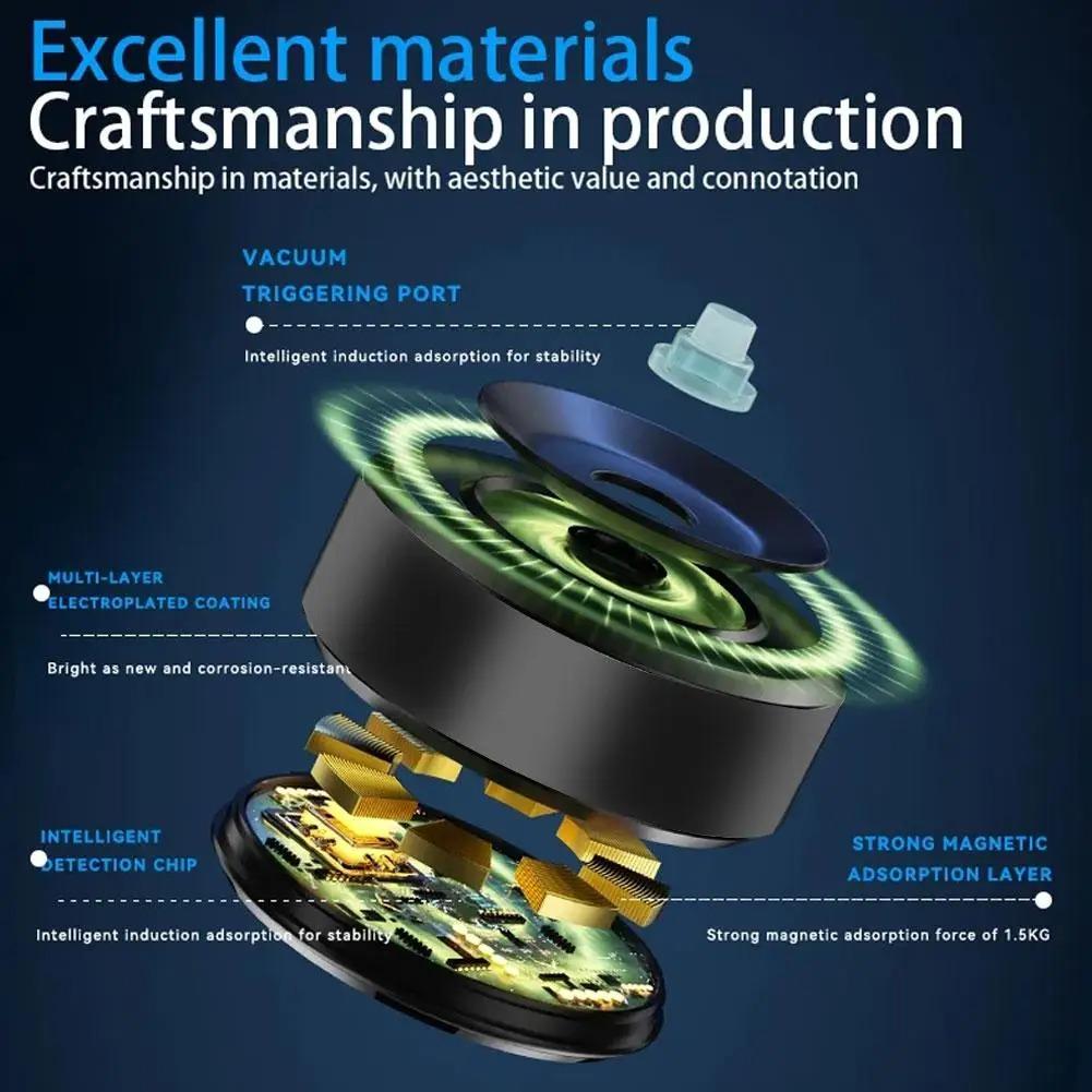 Car Phone Holder Magnetic Technology Universal Adsorption Bracket Vacuum Adsorption Mount for Smartphones