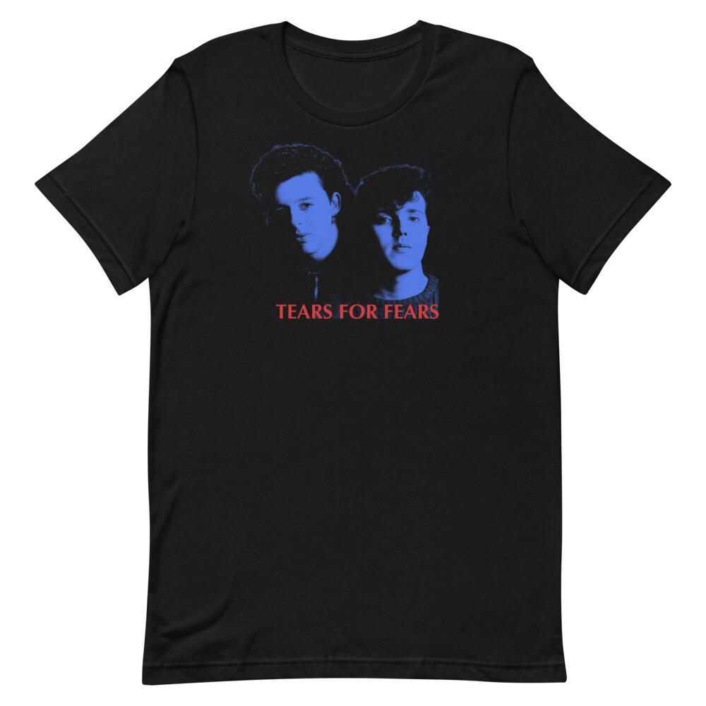 Tears For Fears FanArt 80s Style Design Graphic Tee Shirt Unisex t-shirt Unisex T-Shirt
