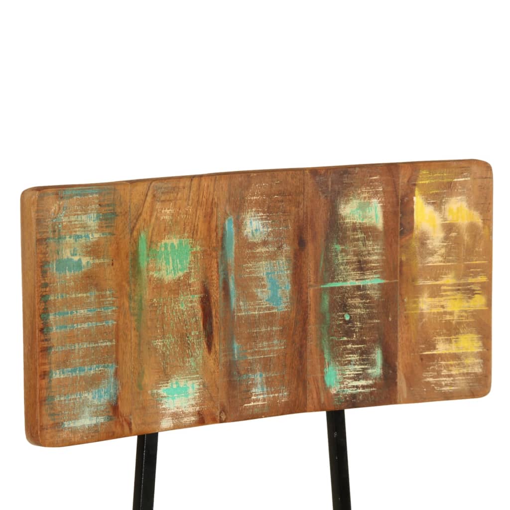 Dining Chairs Set of 2 Solid Reclaimed Wood