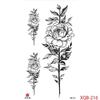 1PCS Waterproof Tattoos Temporary Tattoo Sticker Flowers Rose Body Tattoos for Women Art Arm Hand Tattoos Wolf Tiger Lion Painting Tatoos