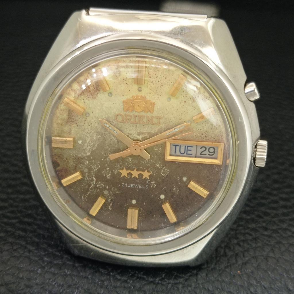 ЯПОНСКИЕ ВИНТАЖНЫЕ АВТОМАТИЧЕСКИЕ ЧАСЫ ORIENT 46941 МУЖСКИЕ С ОРИГИНАЛЬНЫМ ЦИФЕРБЛАТОМ a704958-1