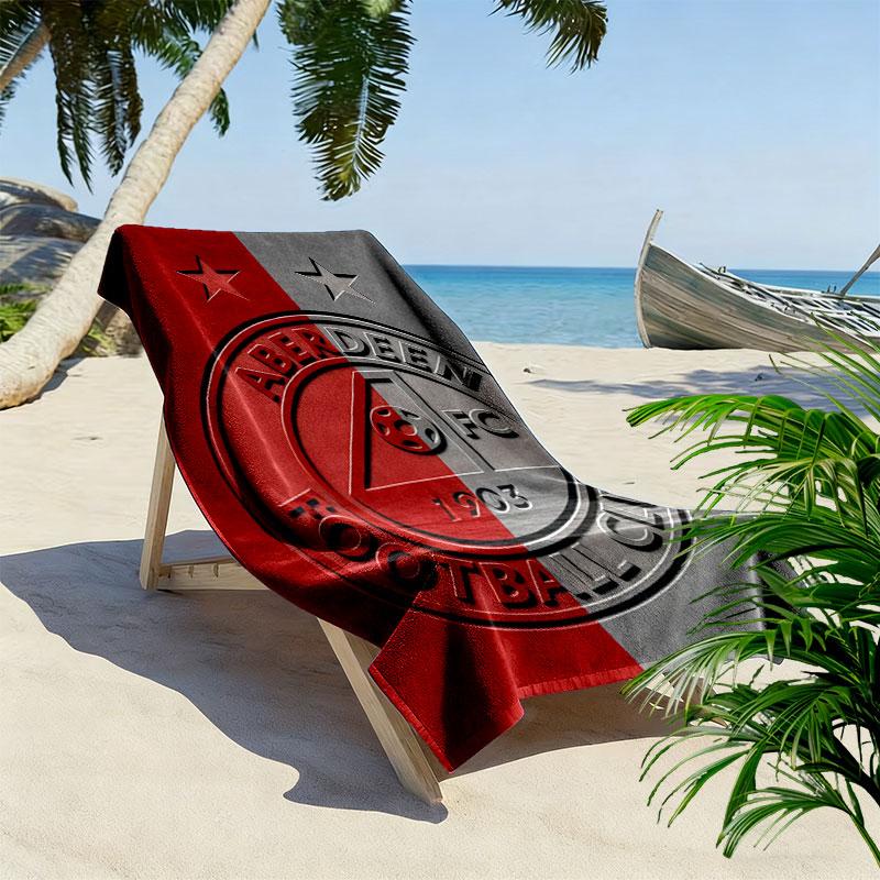 Aberdeen logo Print Beach Towel, Large Soft Quick Dry Towel for Beach Camping Swimming