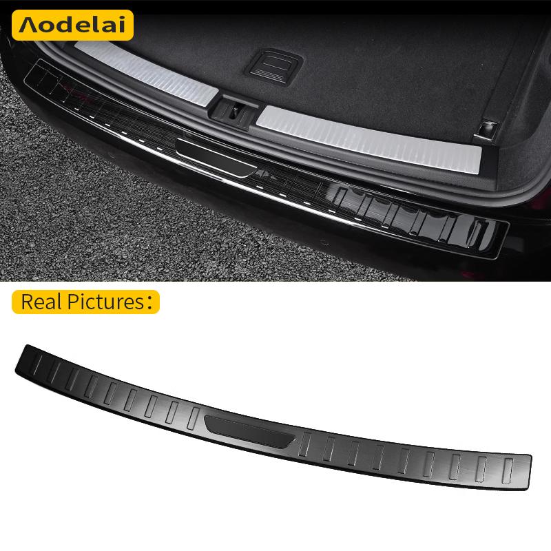 W20Trunk Bumper for Volkswagen Touareg CR 2019 2020 2021 2022 2023 2024 Car Accessories Rear Fender Protector Sill Cover Decoration