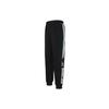 Color Block Knitted Cuffed Sports Pants Men Bottoms Black 952038760-5