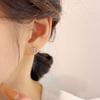 Серьги с полым маленьким цветком Маленькие серьги для женщин Милые игривые студенческие свежие серьги Лето