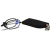 Foldable Reading Glasses Portable Zipper Bag Reading Glasses Telescopic Leg Men'S And Women'S Glasses