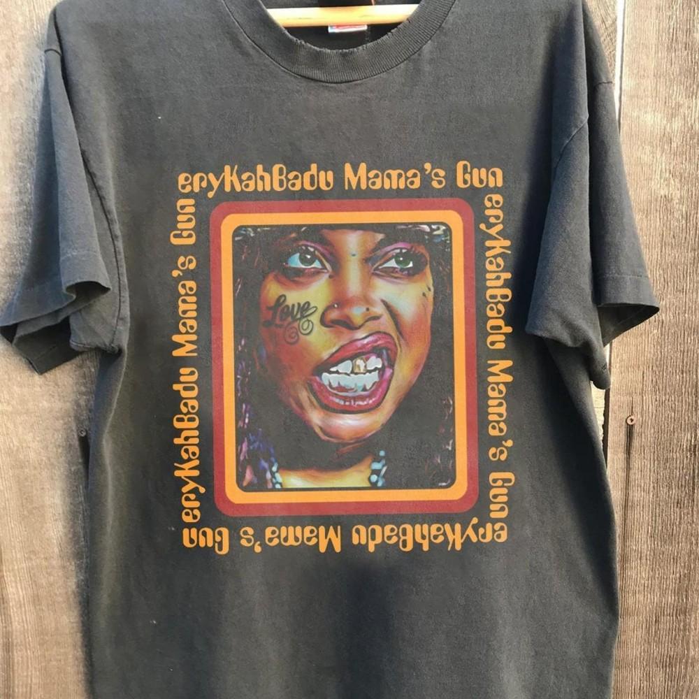 Erykah Badu Mama Gun#039s Tshirt Erykah Badu 90s Music Rock Unisex Tshirt KH2894 Unisex T-Shirt