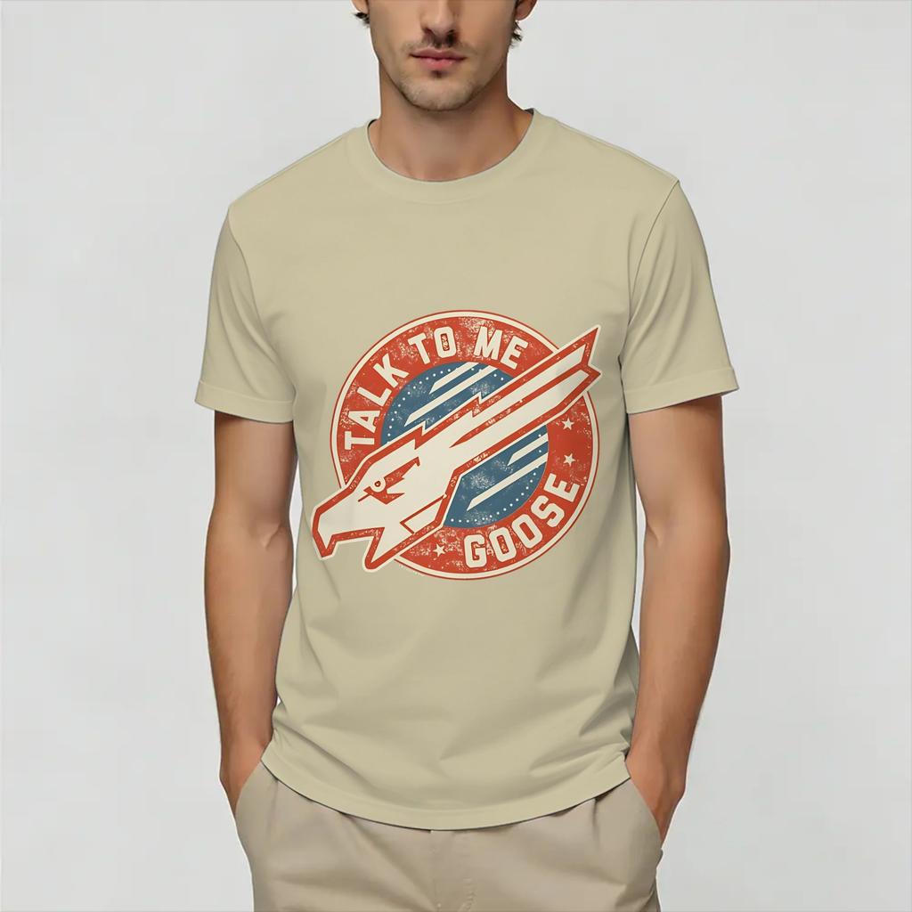 Top Guns Tshirt Summer Fashion Tshirts Unisexs Pure Cotton Crewneck Oversized Top Tees Short Sleeve Streetwear Tops