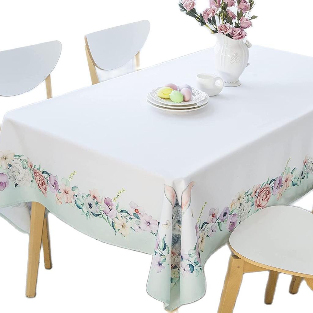 Маленькая свежая квадратная прямоугольная скатерть, подходящая для украшения кухонного стола, простой стиль, украшение скатерти с растениями