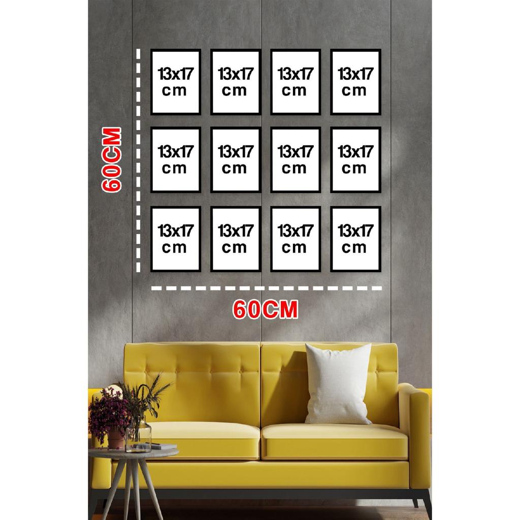 Decorated Mdf Painting Set 12 Pieces 3 Mm - Wall Decoration For Kitchen Living Room Living Bedroom