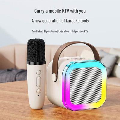 K12 Портативная караоке-колонка Bluetooth «все в одном» с беспроводным микрофоном