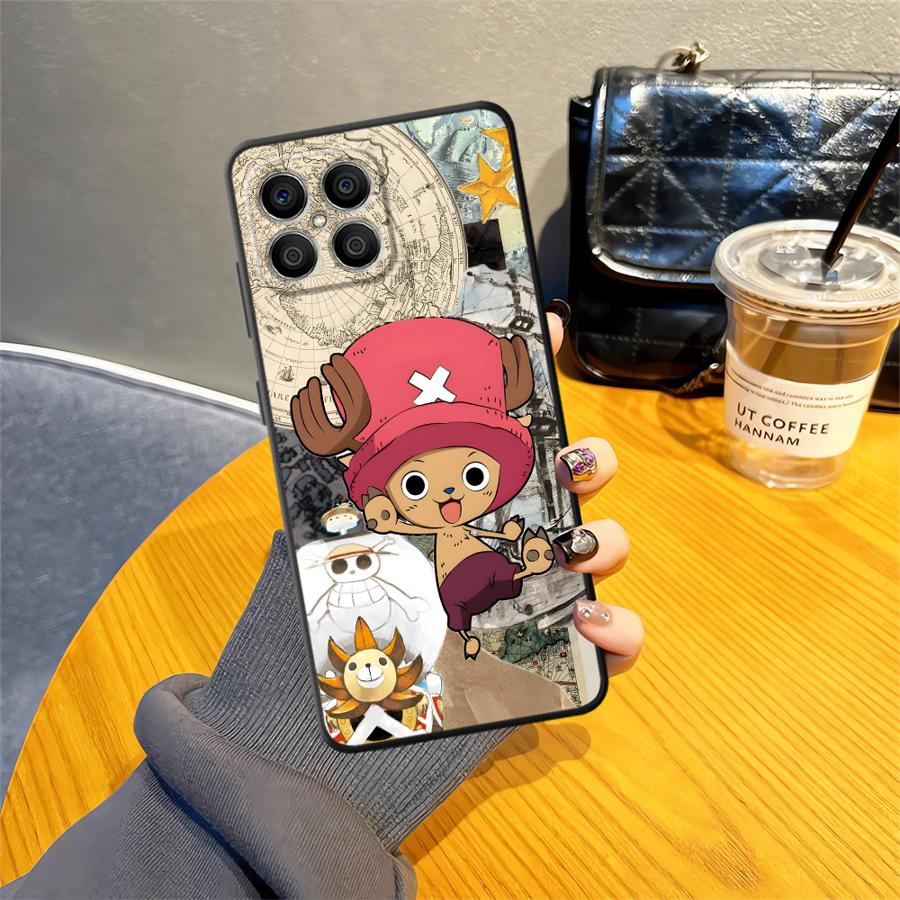 Черный Мягкий Чехол для Телефона для Honor X8 Magic5Lite 8X 70 X9a X7 200 400 Lite X6 90 X5b One Piece Большой Мам Чоппер