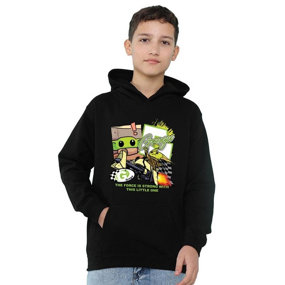 Star Wars Childrens/Kids Racing Speeder Bike Grogu Hoodie