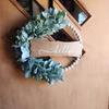 Wood Bead Wreath For Front Door Greenery Front Door Sign Wood Bead Wreath Farmhouse Sign For Outdoor Indoor Room Porch Wall
