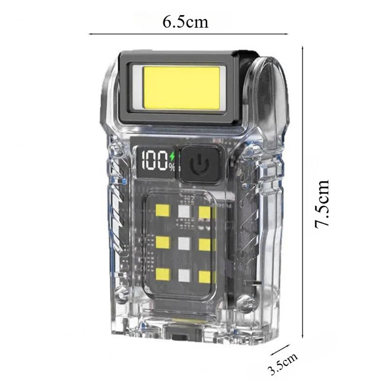 Светодиодный клип-фонарь для шляпы, вращающийся, портативный, перезаряжаемый через USB, мини-фонарик, легкий, для рыбалки на открытом воздухе, езды, кемпинга, налобный фонарь