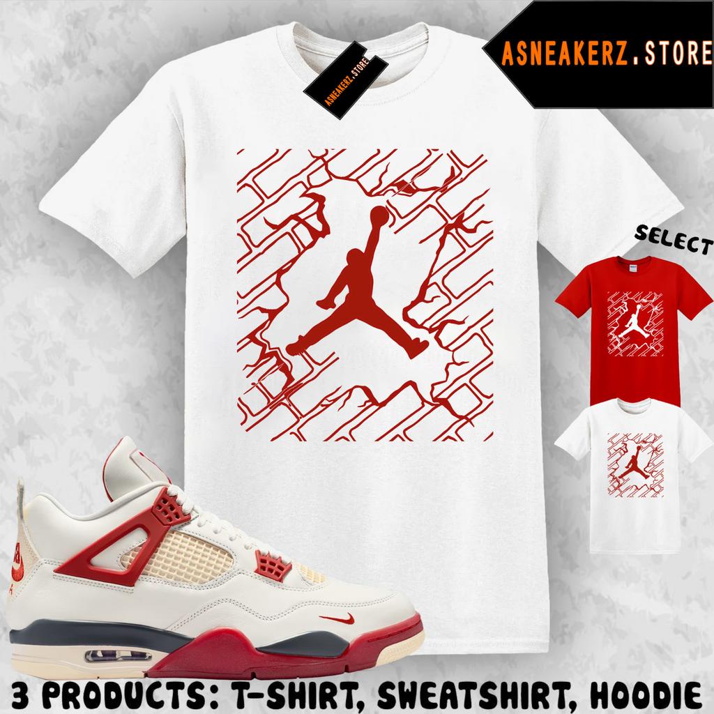 Tee Shirt Matching AJ 4 Nigel Brick After Brick Match Sneaker Jumpman 4s T-Shirt