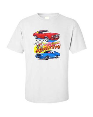 Футболка Ford Mustang II и Cobra II 1974-1978 гг. Односторонняя или двусторонняя печать