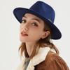 New Simple Fashion Formal Occasion Couples Woolen Hats Large Brimmed Jazz Hats Autumn and Winter Fashion British Vintage Hats