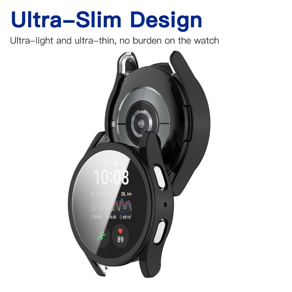 Full Coverage Silicone Case For Samsung Galaxy Watch 7 40mm 44mm Shockproof Scratch Resistant Bumper Screen Protector Accessory