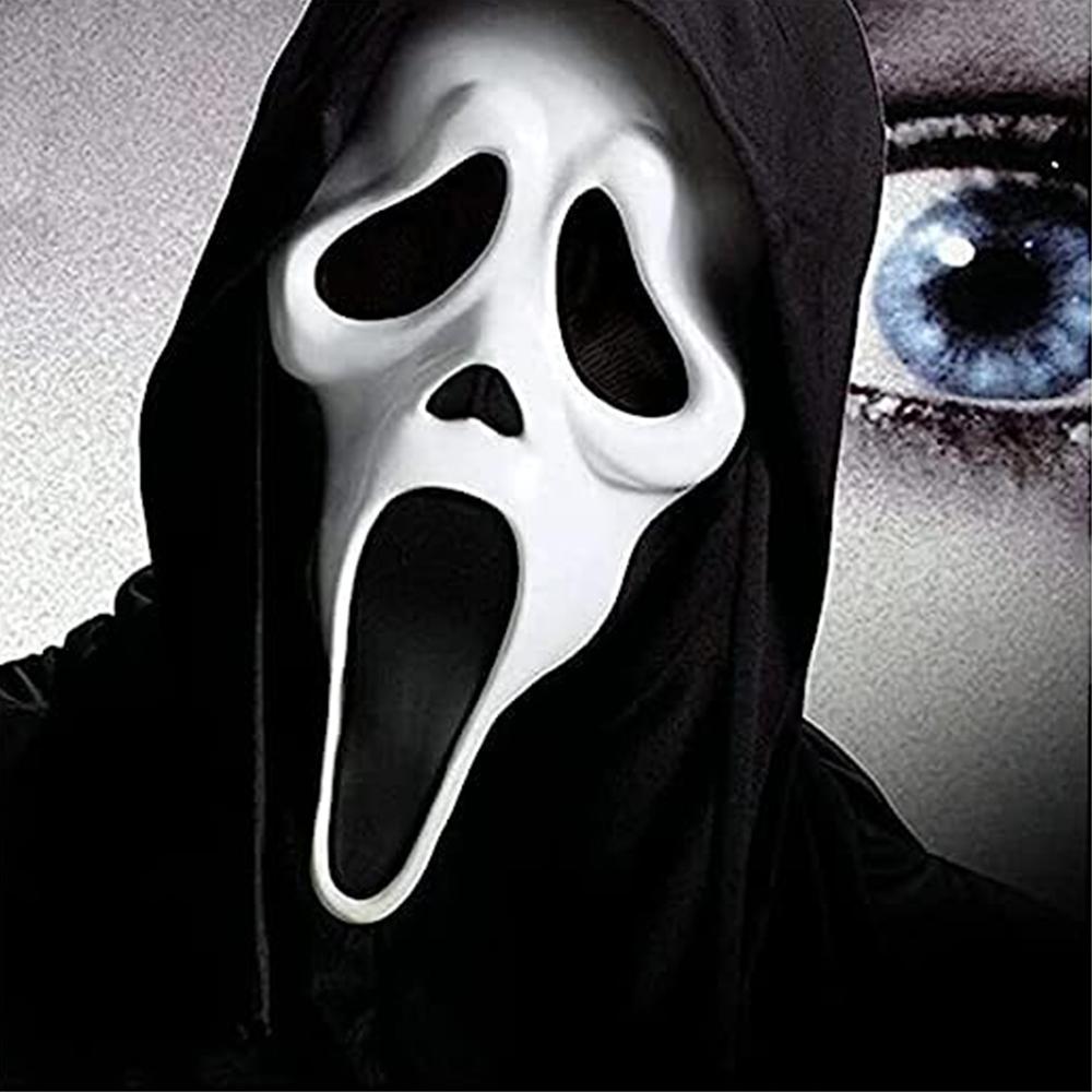 Screaming Ghost Face Head Mask Halloween Mask Full Head Masks for Cosplay
