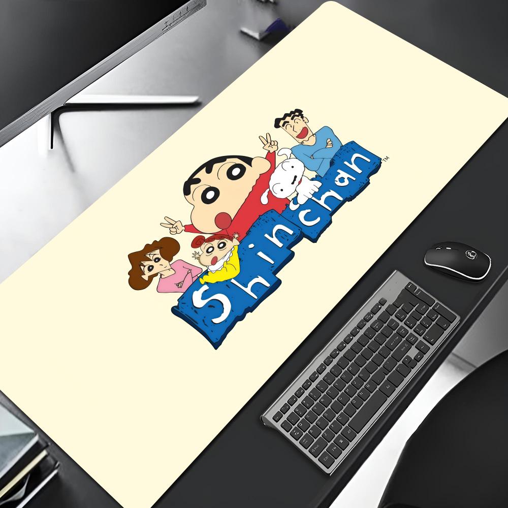 Anime Crayons Shinchans Mouse Pad Cartoon Lockedge Large Gaming Pad Computer Gamer Keyboard Mat Desk Mousepad Pc Desk Pad
