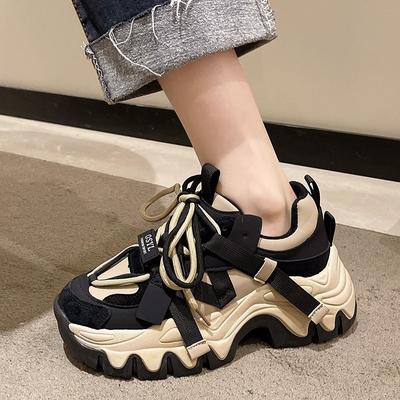 Флисовые фриды на платформе для пап, осенне-зимние новые универсальные повседневные туфли для студентов, женские кожаные нескользящие кроссовки